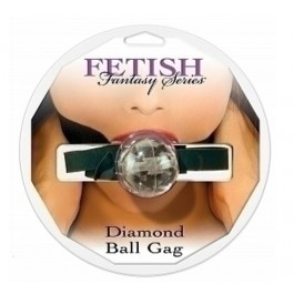 Diamond Ball Gag, clear - suupall