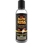 Body Kiss lämmittävä hierontaliukaste, Strawberry White Choc, 100 ml