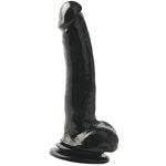 Basix 9" Suction Cup Dong, Black