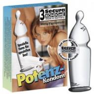 Secura potency kondomit , 3 kpl