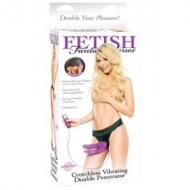 Crotchless Vibrating Double Penetrator,tupladildo vibralla