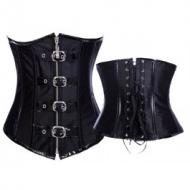 Front Zip and Back Tie Corset