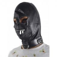 Gothic Leather Black Hood