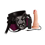 Sexxbian - Vibrating Dong with Harness, 6,5"
