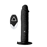 Wireless Silicone Vibrator 7.5", musta