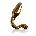 Icicles - Hand Blown Butt Plug, Gold