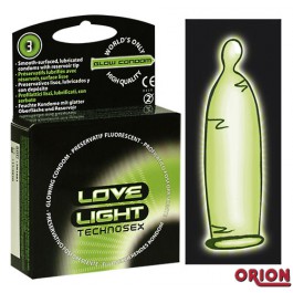 Love Light Glowing Condoms 3 kpl