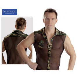 Men's Shirt, verkkopaita "Militaar"
