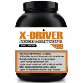 X-DRIVER POTENSSIKAPSELIT 120KPL